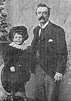 Image of John White with his son 1899